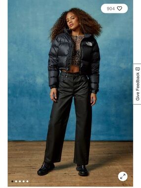 NWT BDG Bella Baggy jeans in coated denim